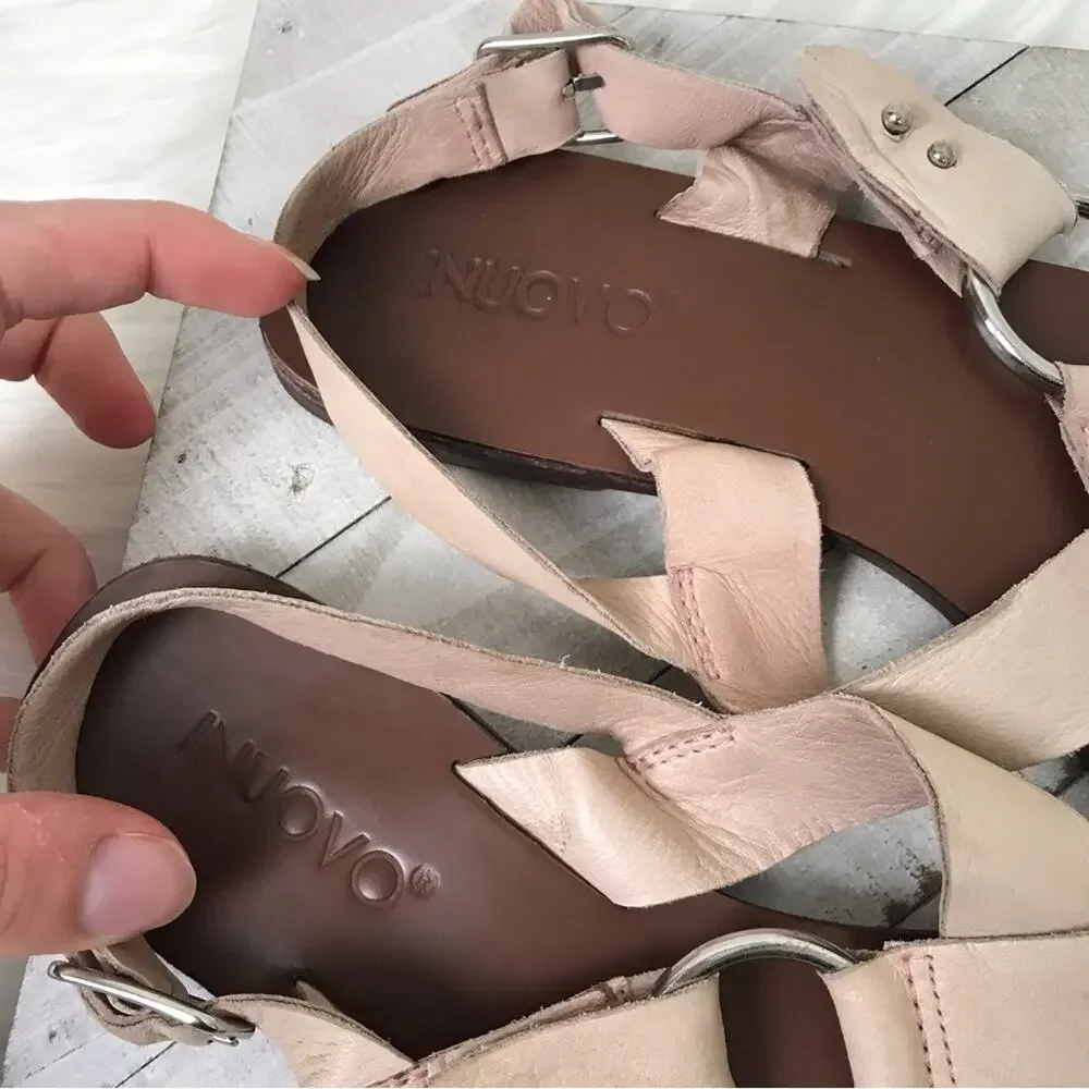 Inuovo Casual Criss Cross European Sandals Size 38